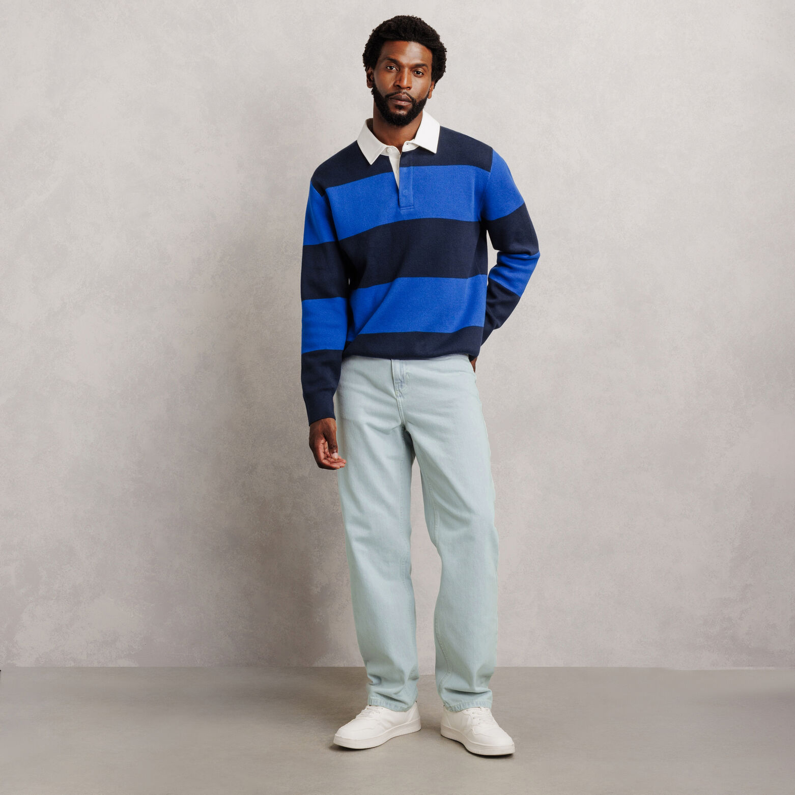 Jean baggy d&eacute;lav&eacute; 100% coton