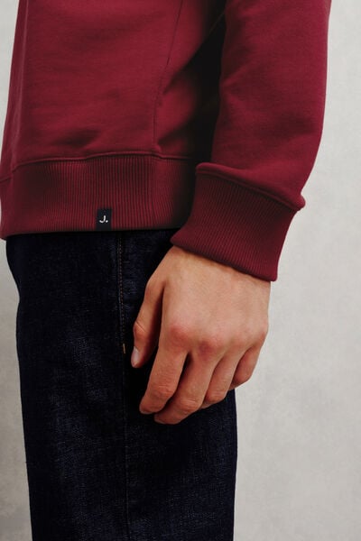 Sweat col rond molleton uni