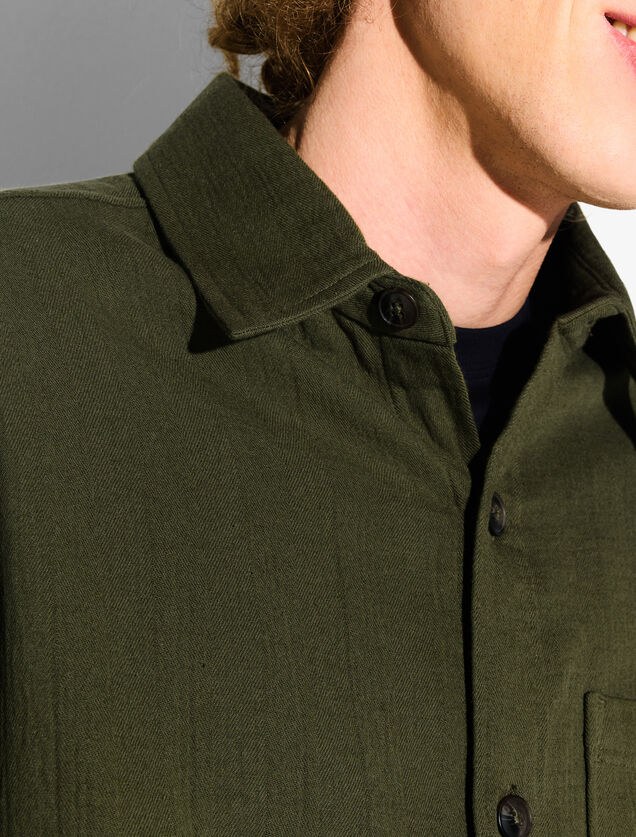 Surchemise en gaze de coton unie