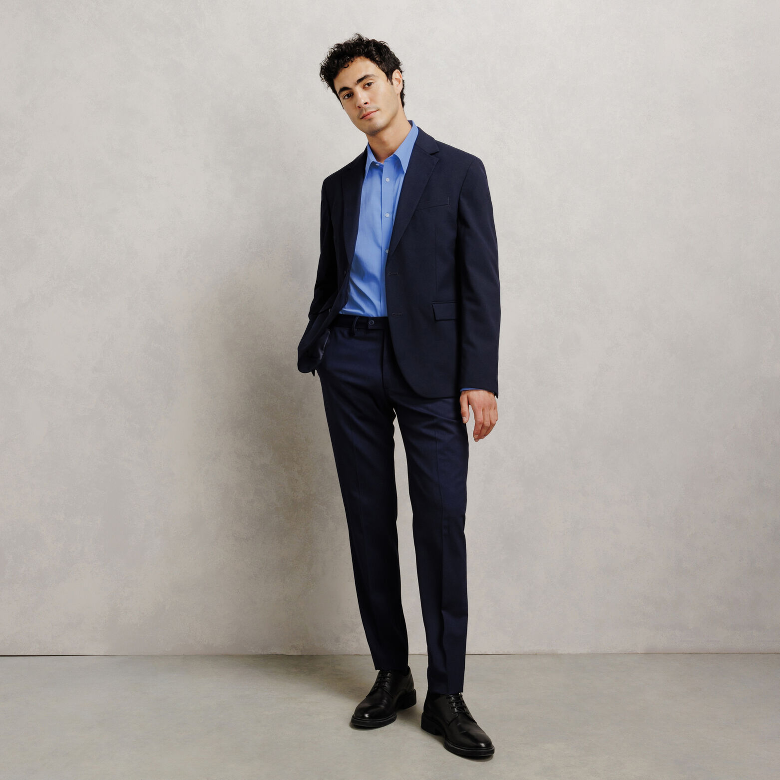 Chemise 100% coton slim unie