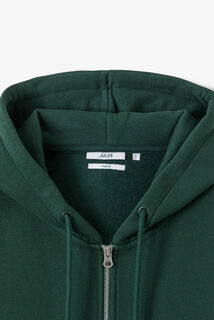 Sweater met kap en rits