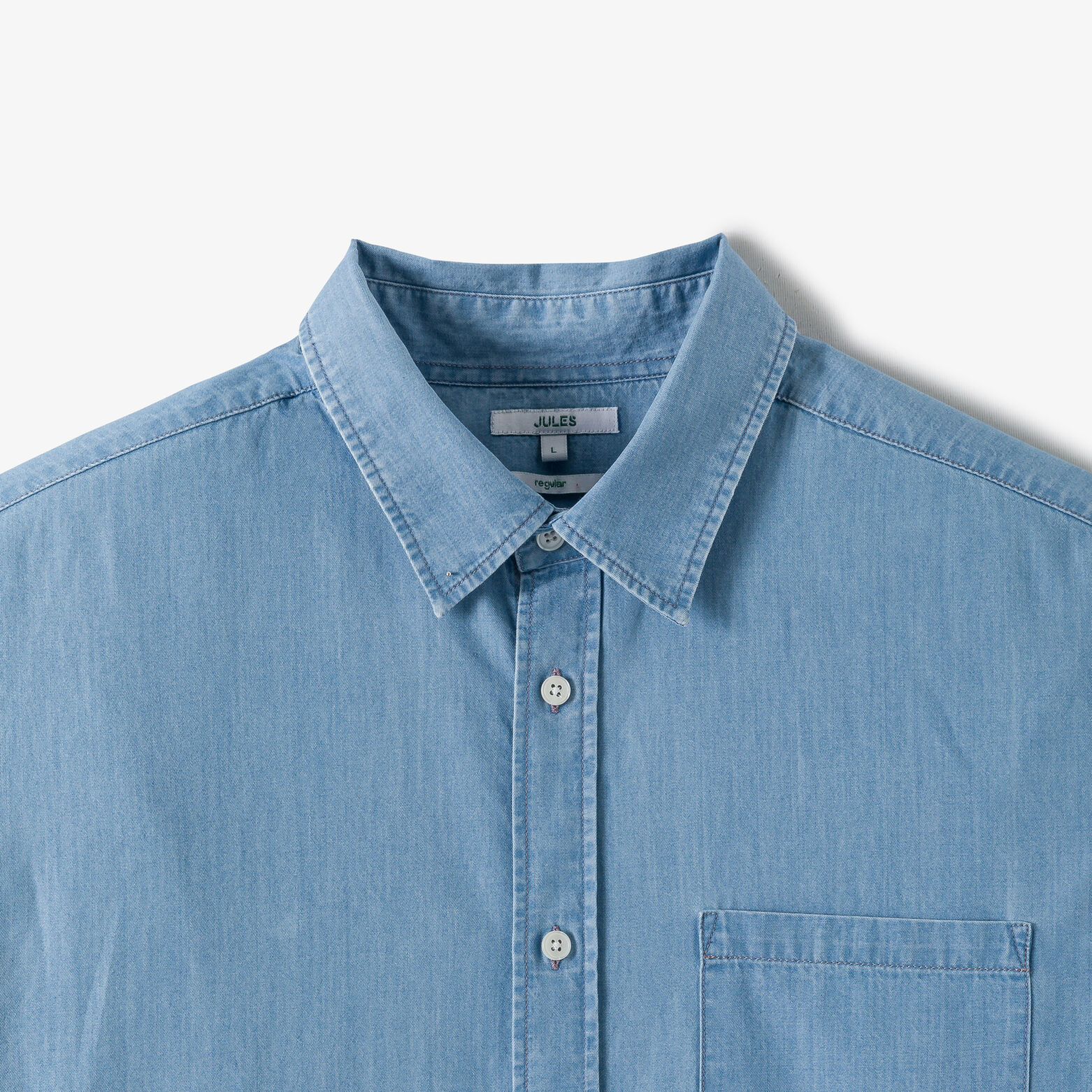 Chemise en coton chambray