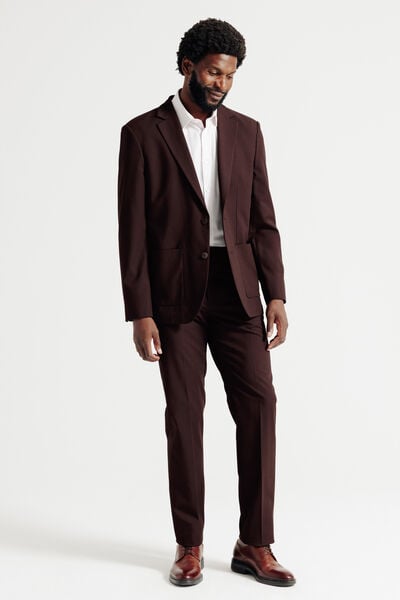 Costume 2 pièces confort - Bordeaux