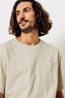 Tee shirt matière éponge col rond