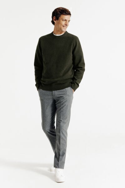 Pull col rond mousseux