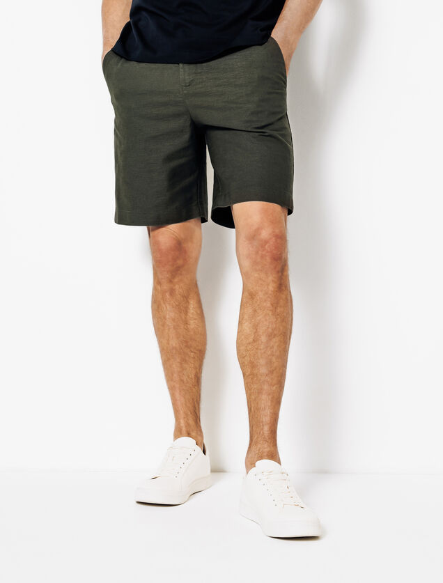 Bermuda en coton lin