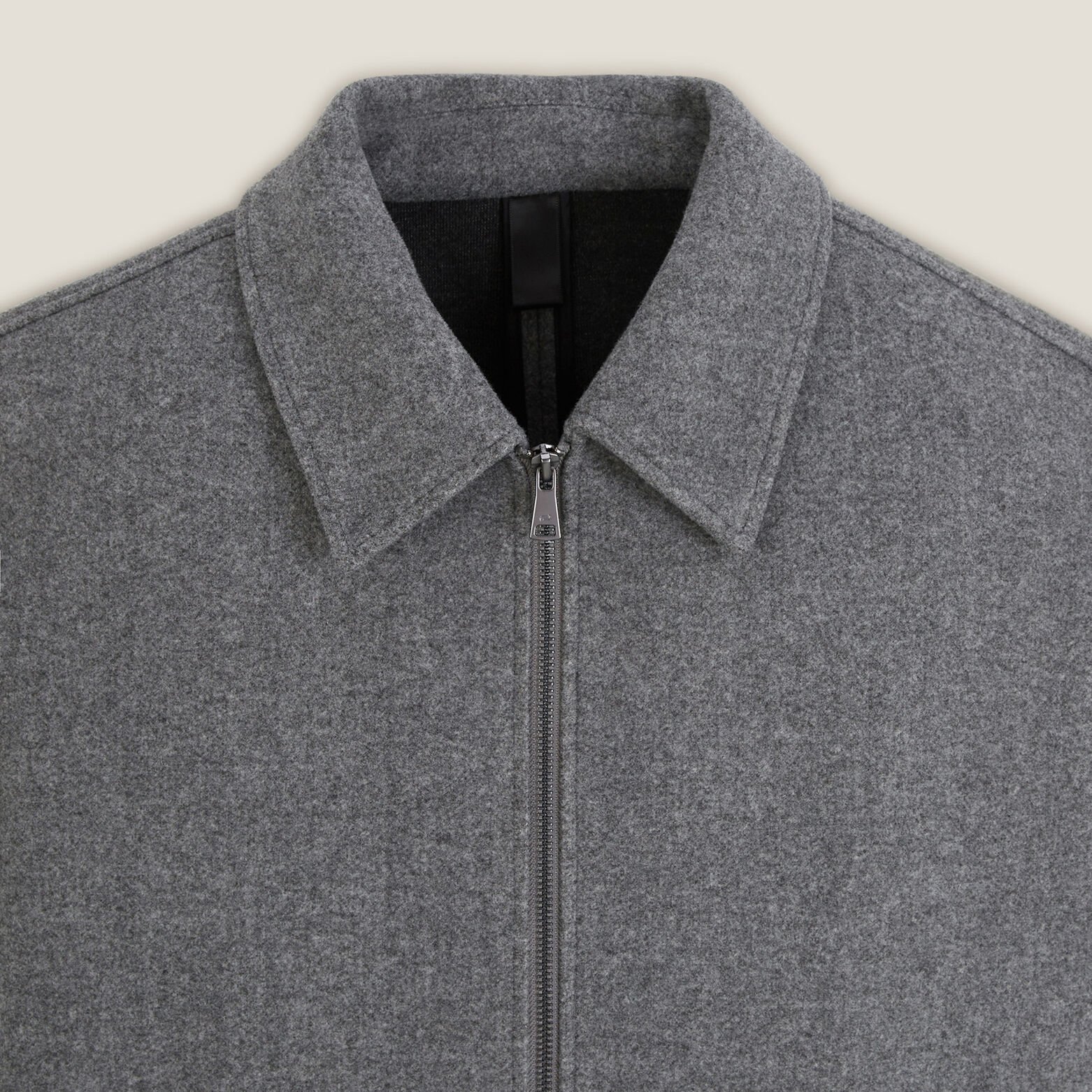 Blouson col chemise zippée