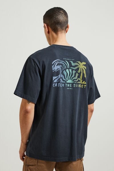 T-shirt met print op voor-en achterkant