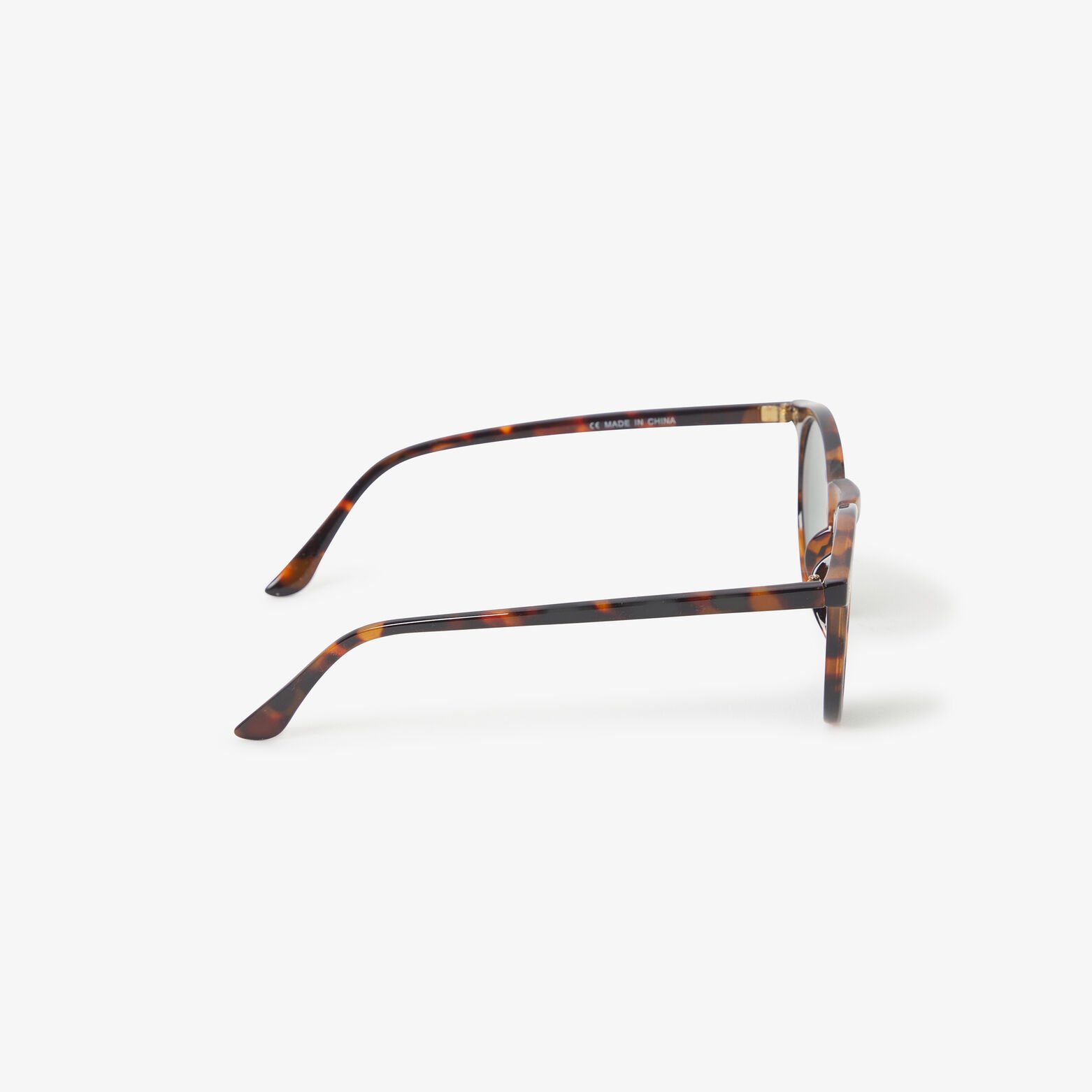 Lunettes de soleil rondes monture &eacute;caille