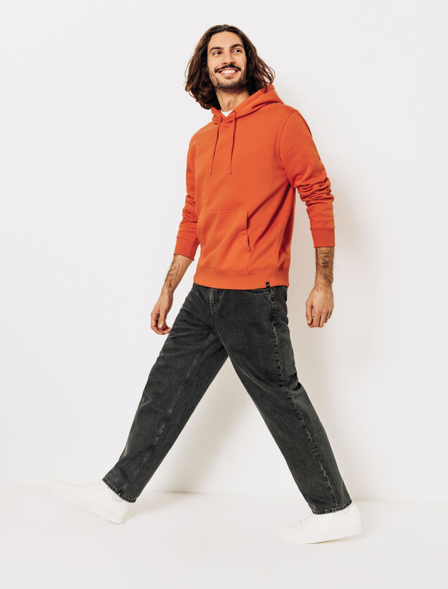 Sweat à capuche uni