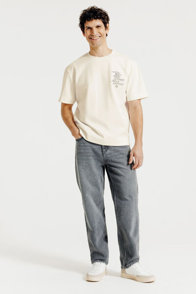 Tee shirt imprim&eacute; devant dos