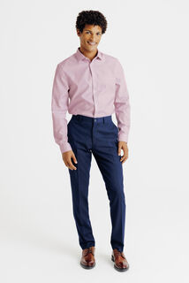 Strijkvrij slim fit gestreept hemd