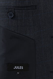 Geruite comfort kostuumvest