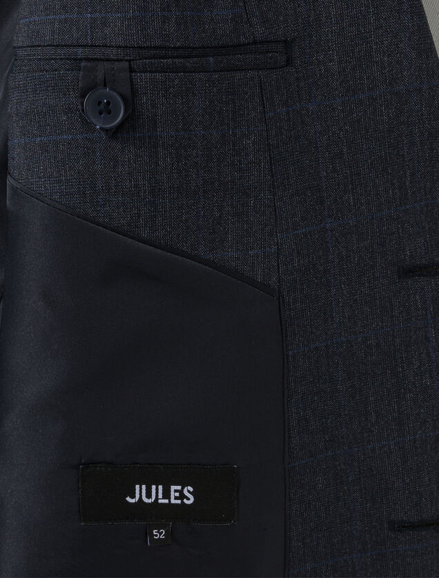 Geruite comfort kostuumvest