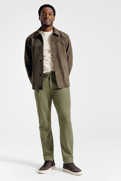 Pantalon chino tapered maille