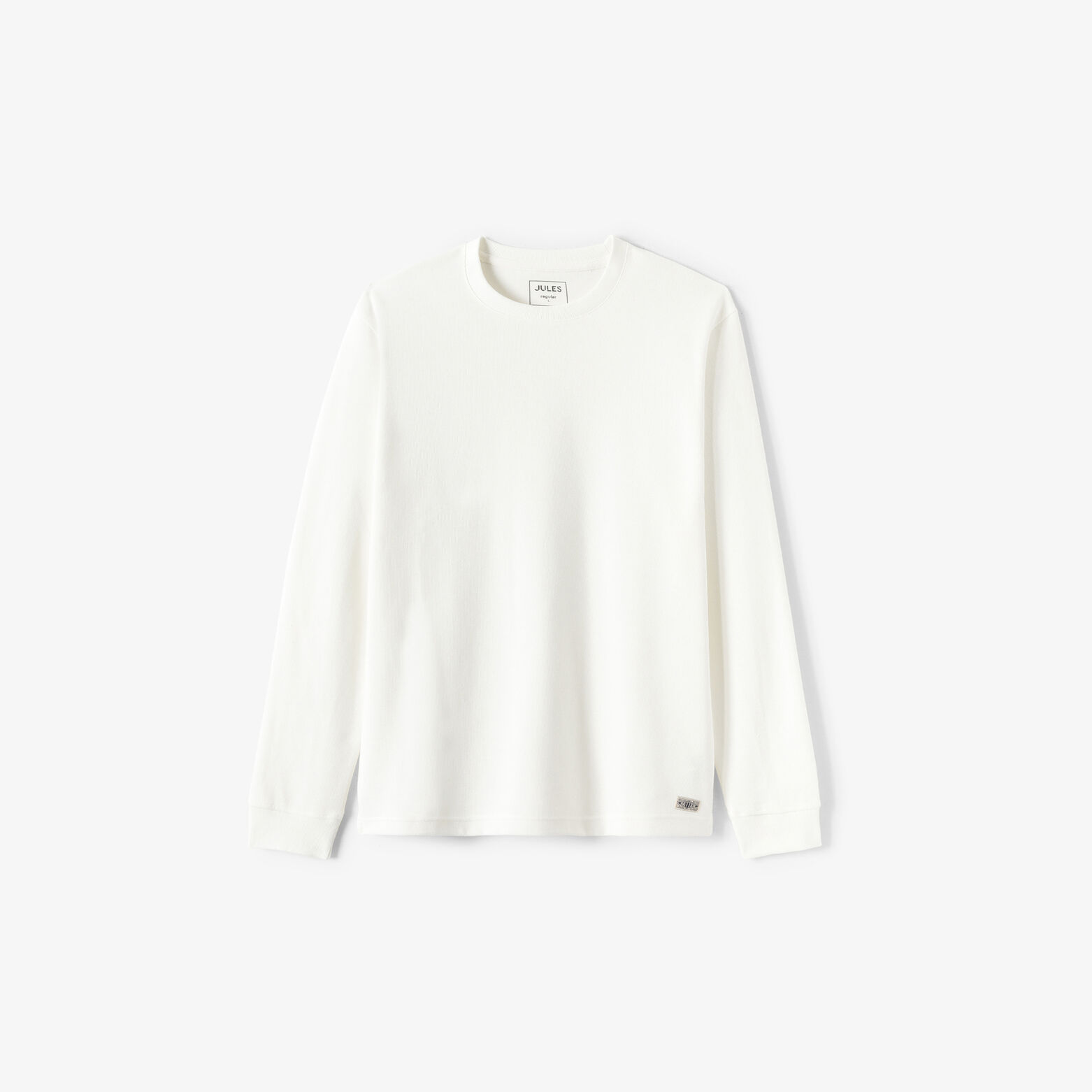 T-shirt lange mouwen in reli&euml;fstof