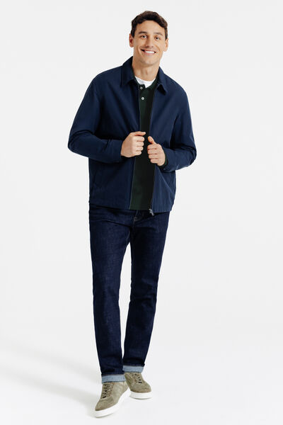 Effen polo in piqu&eacute;katoen, met lange mouwen