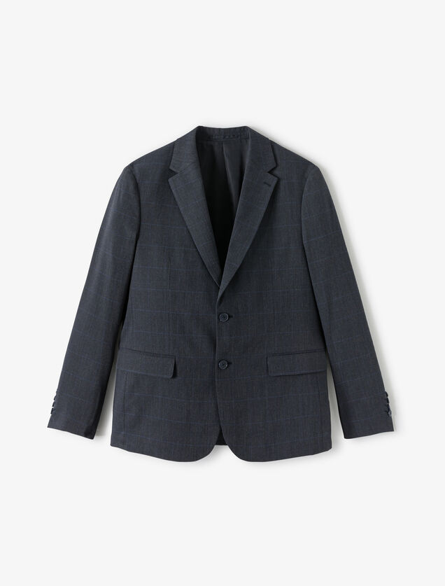 Geruite comfort kostuumvest