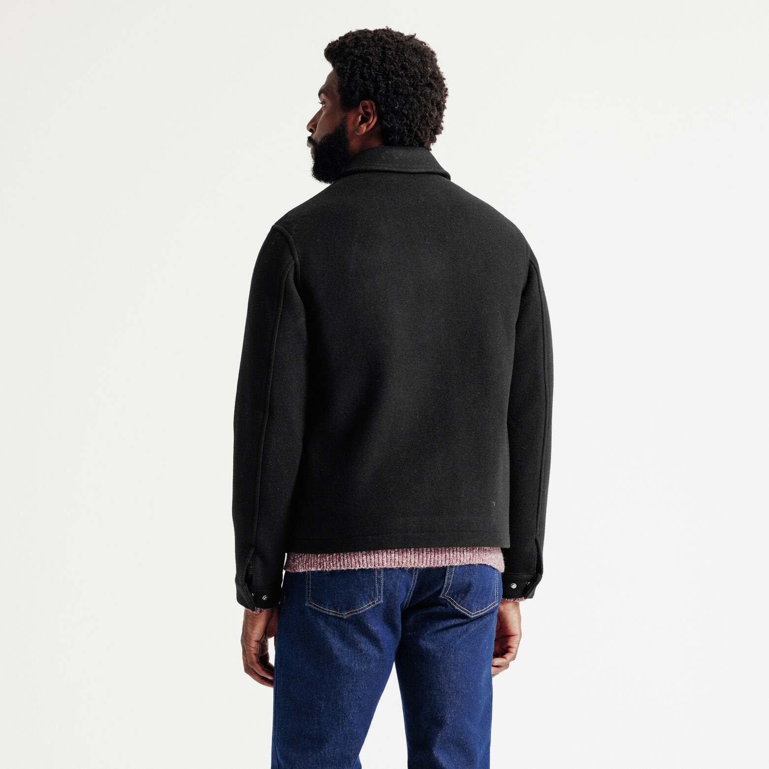 Blouson col chemise zippé