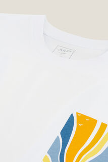 T-shirt van Jules, mediterrane strandprint