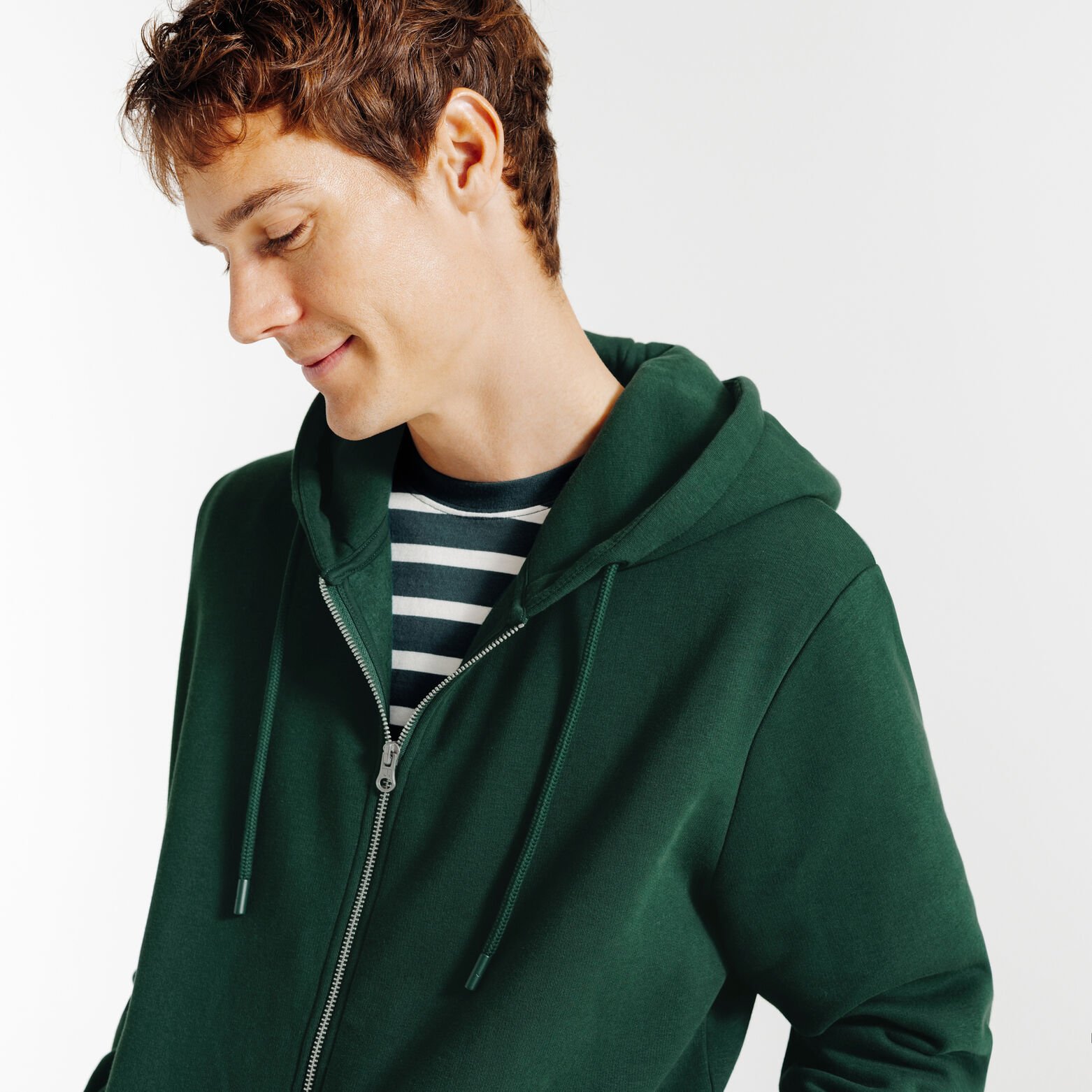 Sweat &agrave; capuche zipp&eacute;