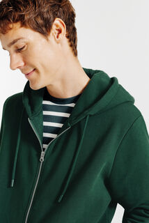 Sweater met kap en rits