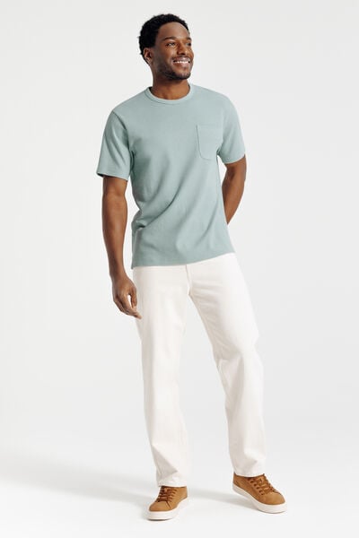 T-shirt in wafelstof