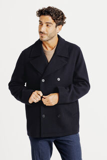 Manteau court boutonnage crois&eacute;