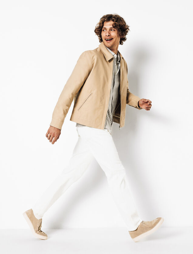 Chemise en gaze de coton ray&eacute;e