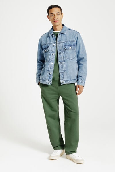 Effen sweater met ronde hals