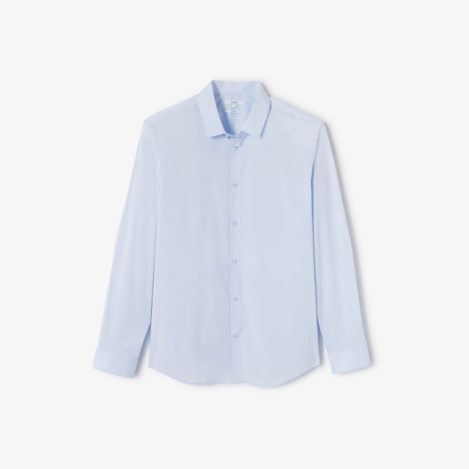 Chemise regular unie coton