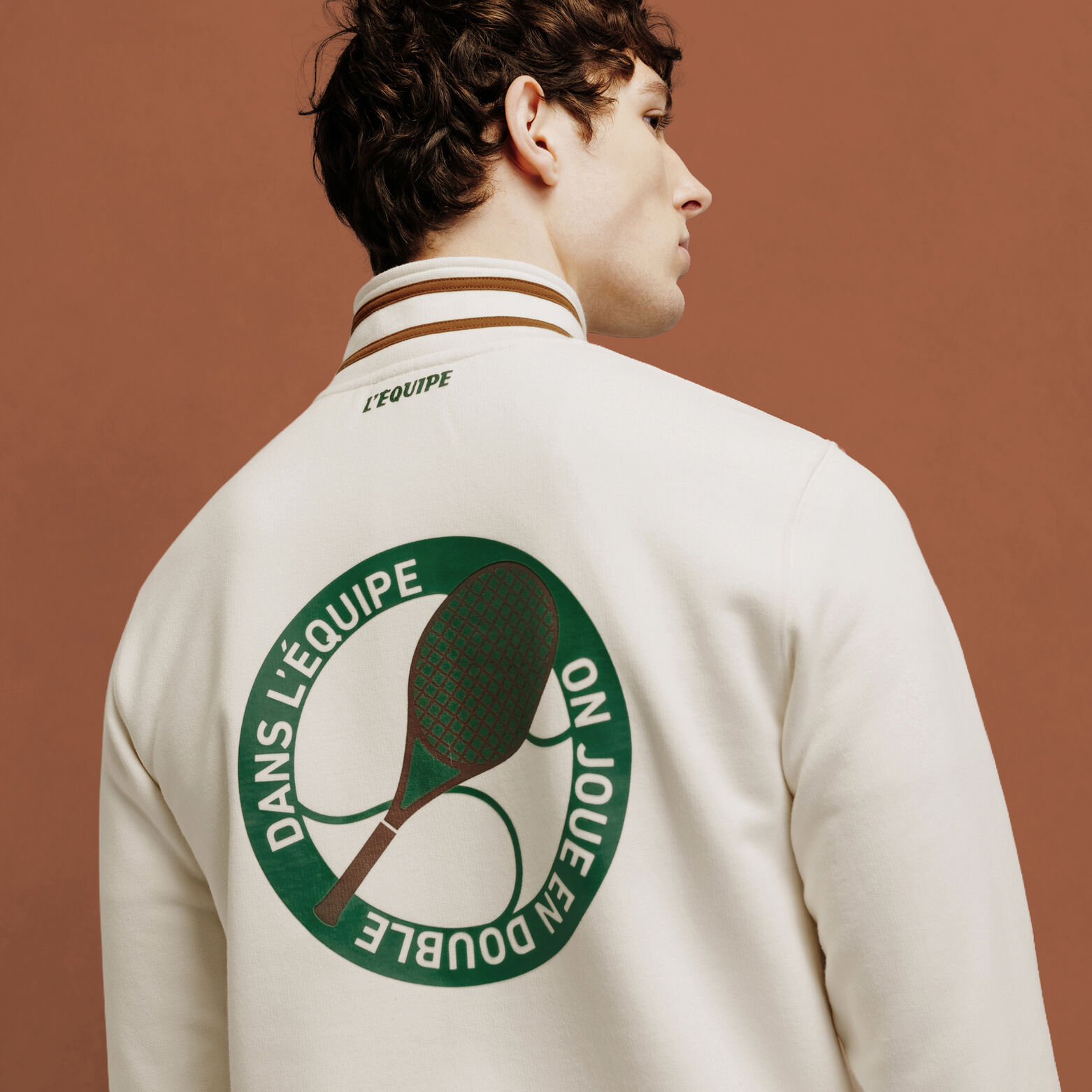 Veste zipp&eacute;e imprim&eacute;e dos licence L'&Eacute;quipe