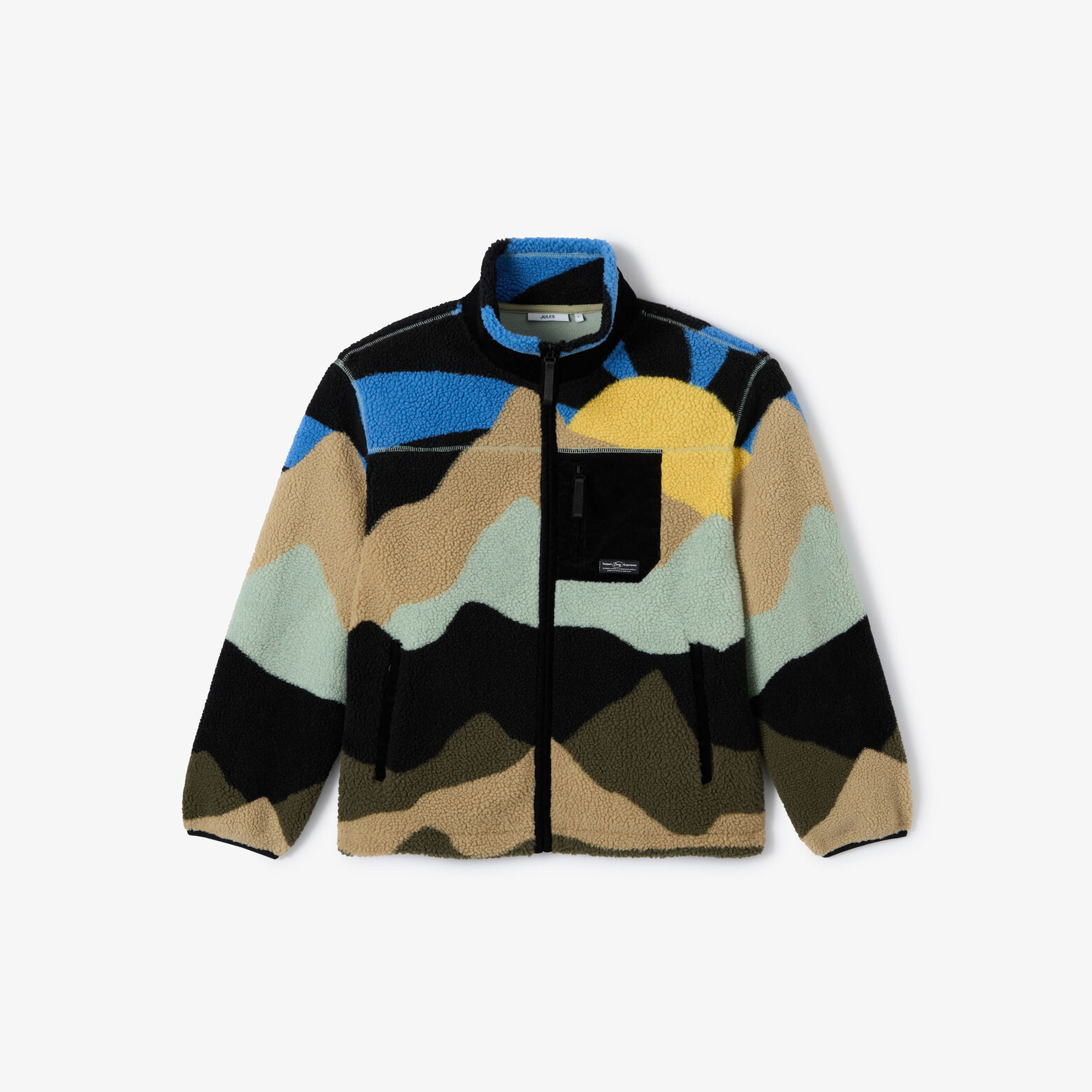 Sweat zipp&eacute; sherpa imprim&eacute;