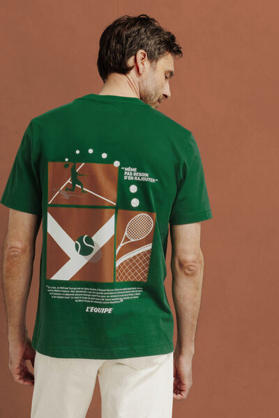 Tee shirt imprim&eacute; dos licence l'&Eacute;quipe