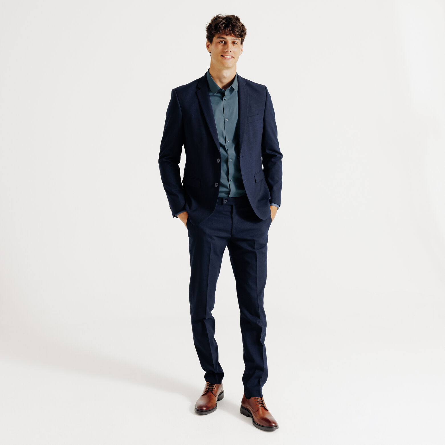 Chemise regular unie coton