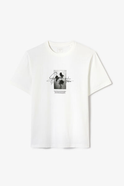 Tee shirt imprim&eacute; devant dos fleuri