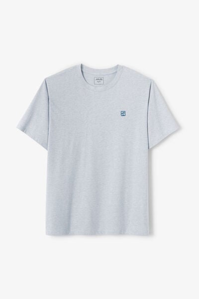 Tee shirt effet microray&eacute; broderie poitrine