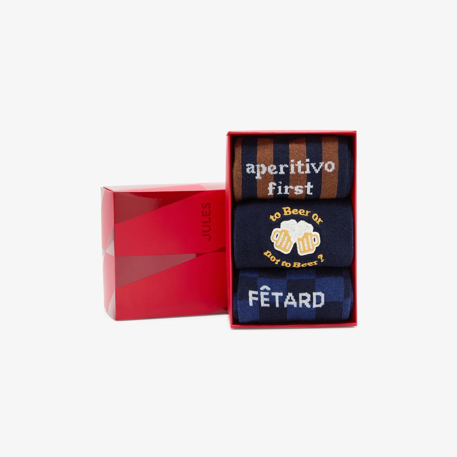 Coffret 3 paires de chaussettes fantaisie