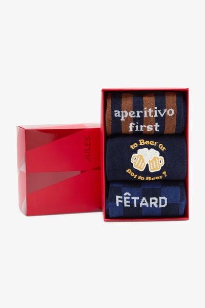 Set van 3 paar fantasiesokken