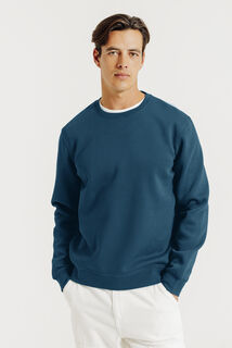 Sweat col rond uni
