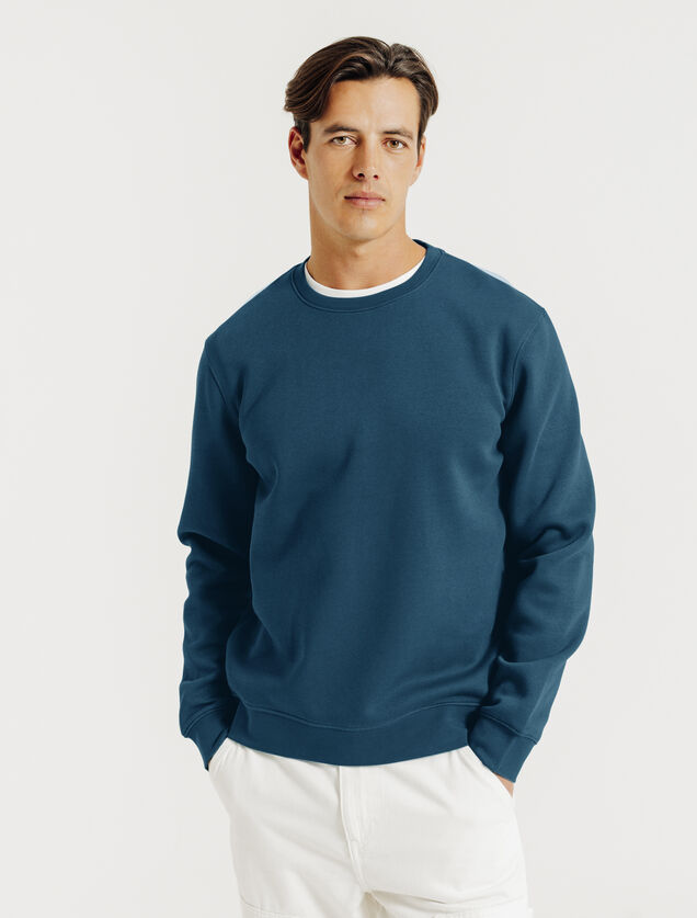 Sweat col rond uni
