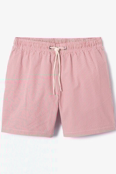 Gestreepte zwemshort in seersucker