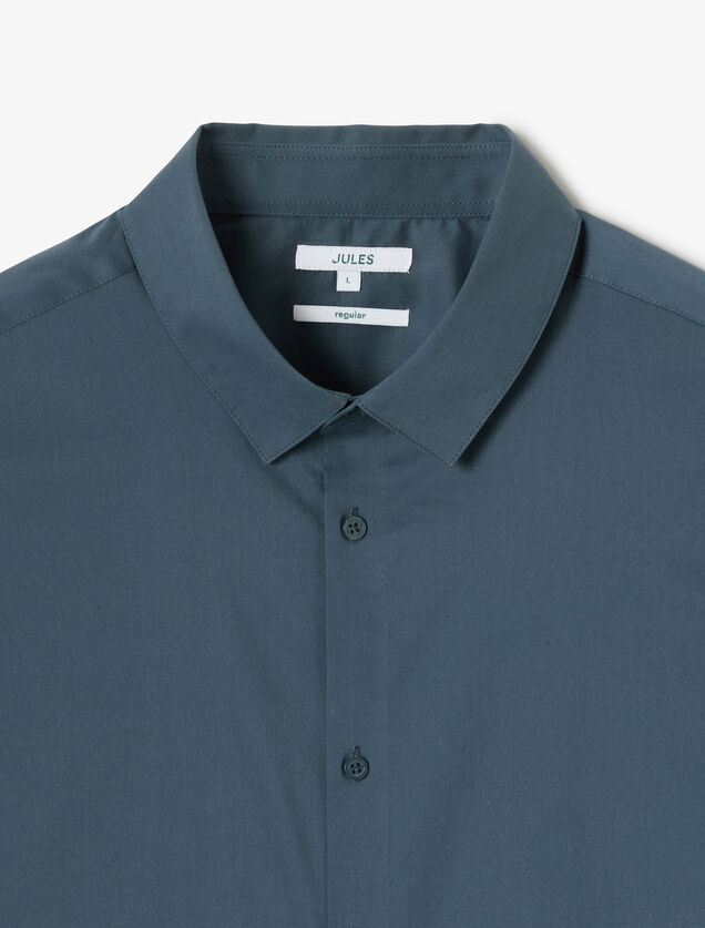 Chemise regular unie coton