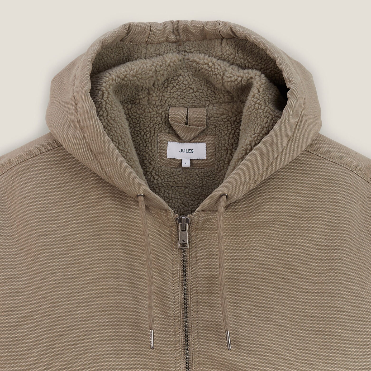 Blouson à capuche en coton