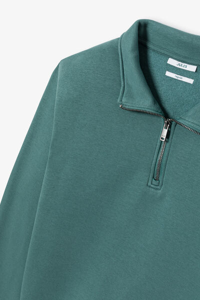 Sweater met opstaande ritskraag