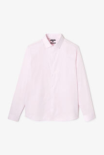 Chemise sans repassage en coton unie slim