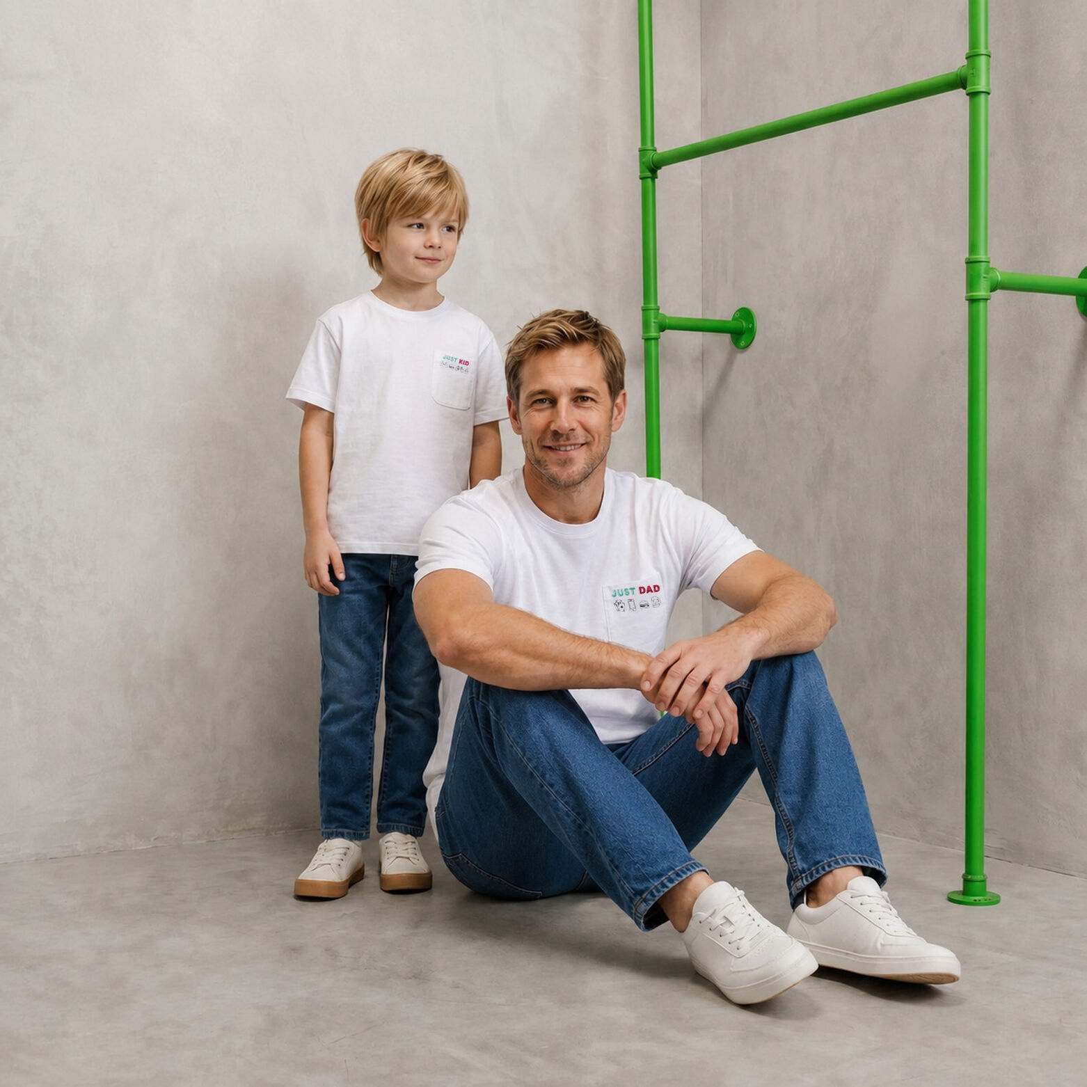 Kinder t-shirt voor Vaderdag, zak met print