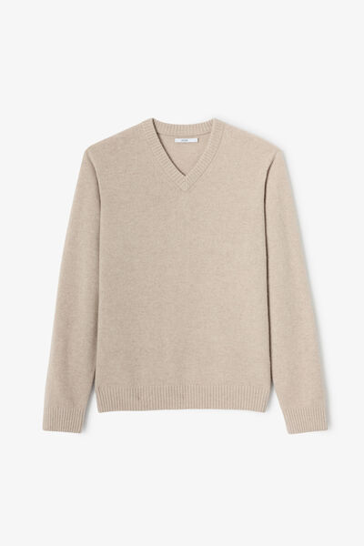 Pull col v lambswool
