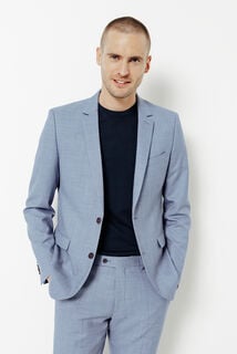 Veste de costume slim bi-ton