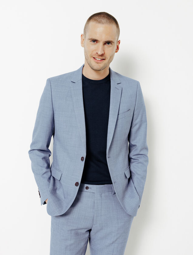 Veste de costume slim bi-ton